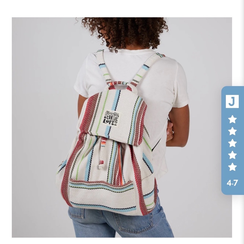 NWOT Original Senor Lopez Woven Backpack
